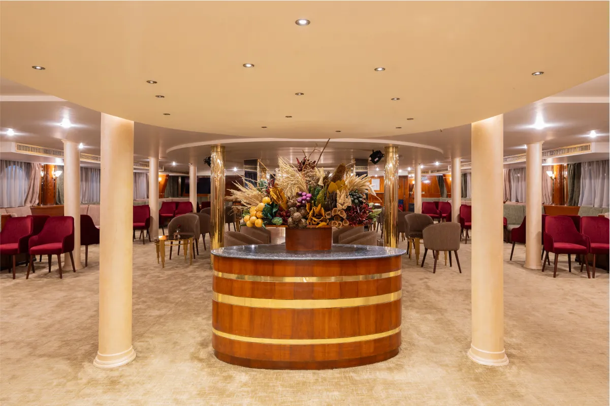 Lounge aboard the Magic I Nile Cruise Nile cruise